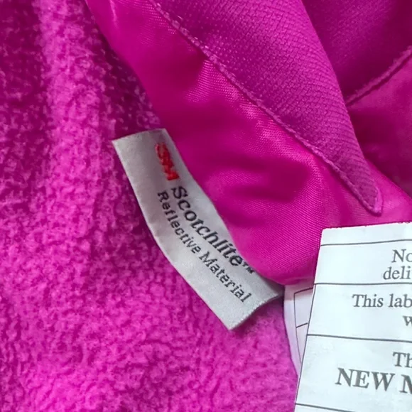 Kamik Girls Winter Ski Jacket Warm size 116/6 girls sz 6 color raspberry like ne - Picture 5 of 9